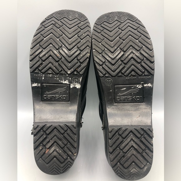 Dansko Professional Classic Black Leather Clog Nursing Size 38 US size 7.5 8 - Picture 4 of 14